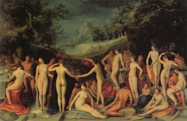Karel van Mander Garden of Love oil painting picture